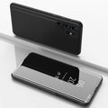 Etui ovitek s prednjim steklom za Samsung A56, Črn