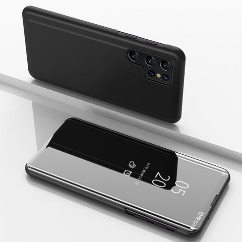 Etui ovitek s prednjim steklom za Samsung A56, Črn