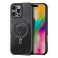 Dux Ducis Aimo MagSafe ovitek s stojalom za iPhone 16 Pro, Črn