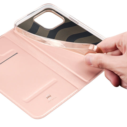 DUX DUCIS Skin Pro etui/ovitek iPhone 16 Pro, Rose Gold