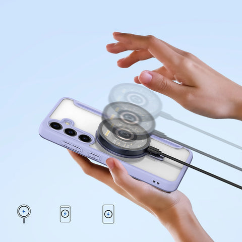 Dux Ducis Skin X Pro MagSafe ovitek za Samsung S24 Plus, Vijoličen