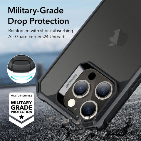 ESR Air Armor ovitek za iPhone 15 Pro Max, Frosted Black