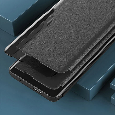Etui/ovitek s prednjim okencem za Samsung S24 Ultra 5G, Črn
