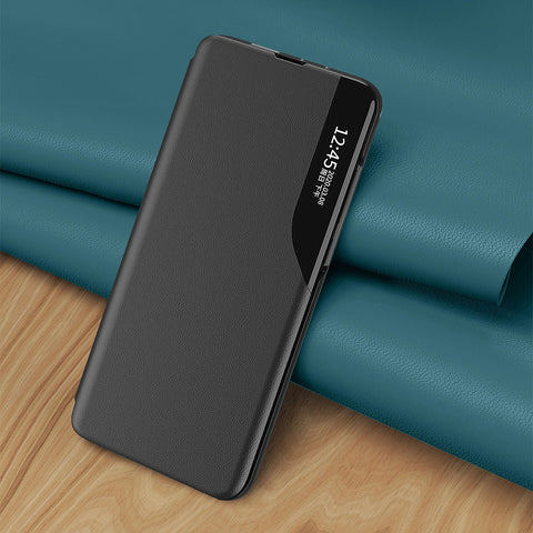 Etui/ovitek s prednjim okencem za Samsung S24 Plus, Črn