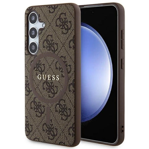 Guess 4G Big Metal Logo ovitek za Samsung S24, Rjav