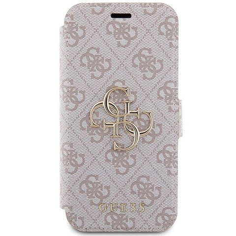 Guess 4G Metal Logo ovitek za iPhone 15 Pro, Pink