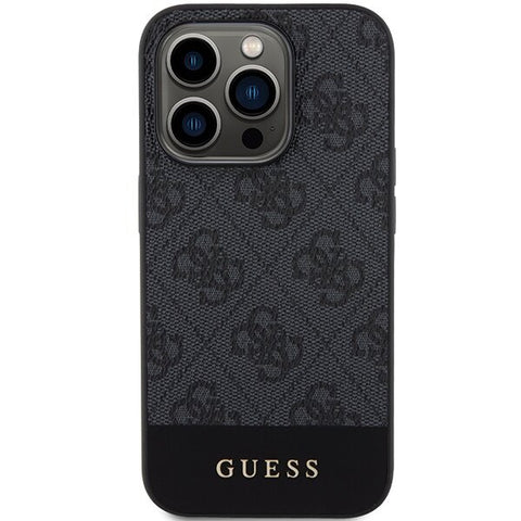 Guess 4G Stripe Collection ovitek za iPhone 15 Pro, Gray