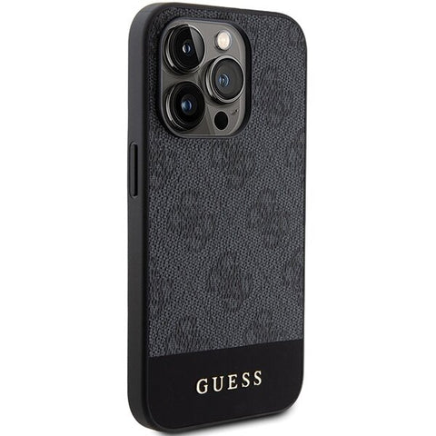 Guess 4G Stripe Collection ovitek za iPhone 15 Pro, Gray