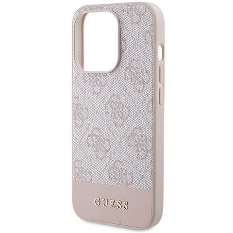 Guess 4G Stripe Collection ovitek za iPhone 15 Pro, Pink