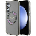 Guess IML Flowers ovitek za Samsung S24 Plus, Black