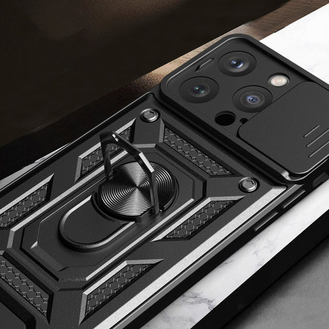 Hybrid Armor ovitek za iPhone 15 Pro Max, Črn