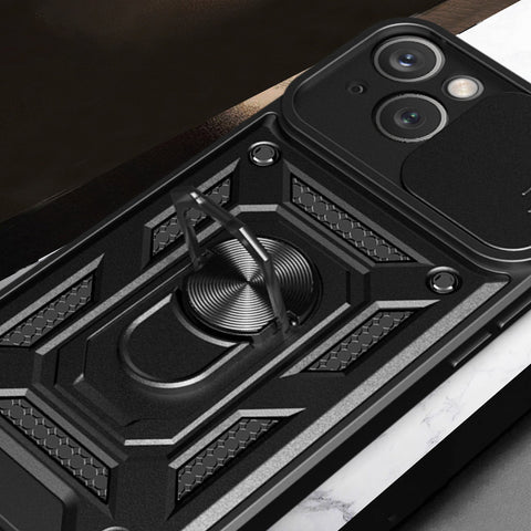 Hybrid Armor ovitek za iPhone 15, Črn