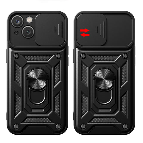 Hybrid Armor ovitek za iPhone 15, Črn