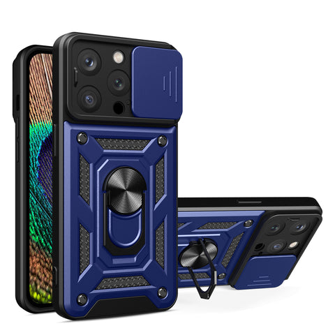 Hybrid Armor ovitek za iPhone 15 Pro, Moder