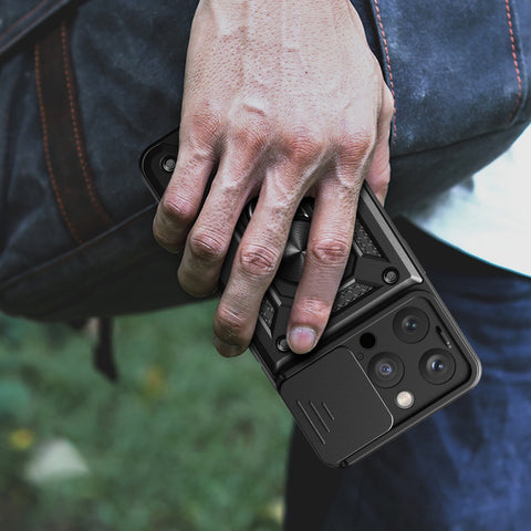 Hybrid Armor ovitek za iPhone 15 Pro, Moder