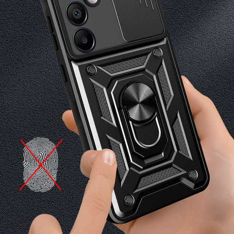 Hybrid Armor ovitek za Samsung A36, Črn