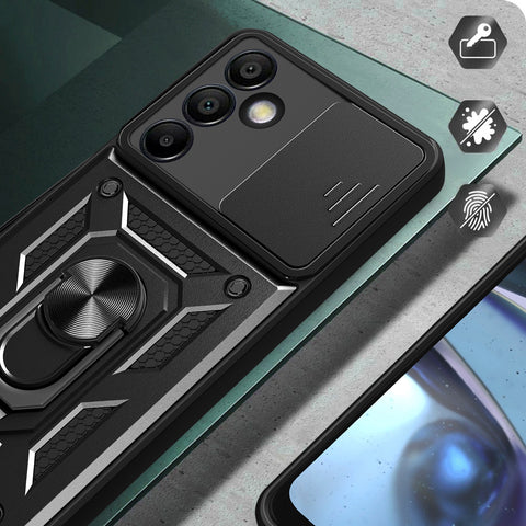 Hybrid Armor ovitek za Samsung A36, Črn