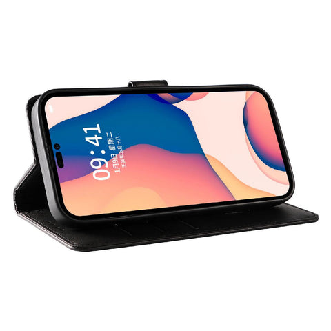 Eleganten etui ovitek za iPhone 16 Pro, Črn