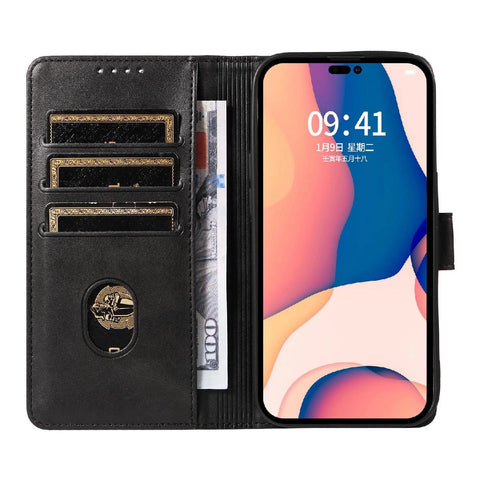 Eleganten etui ovitek za iPhone 16, Črn