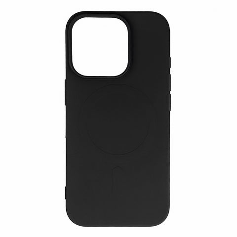 Liquid Silicone MagSafe ovitek za iPhone 16 Pro Max, Črn