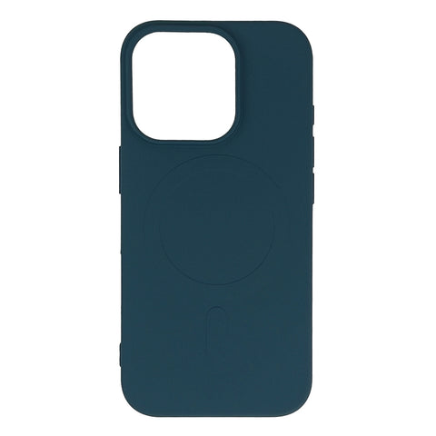 Liquid Silicone MagSafe ovitek za iPhone 16 Pro, Temno moder
