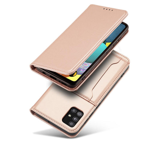 Modni etui/ovitek za Samsung A52, žepek, Pink