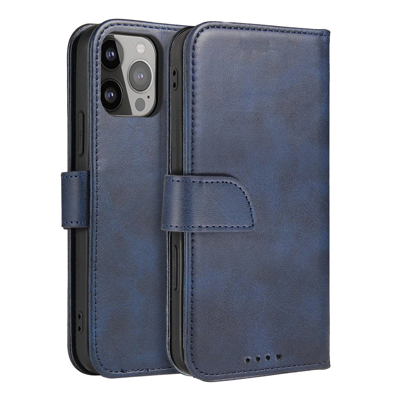 Eleganten ovitek etui iz umetnega usnja za Samsung A36, Moder