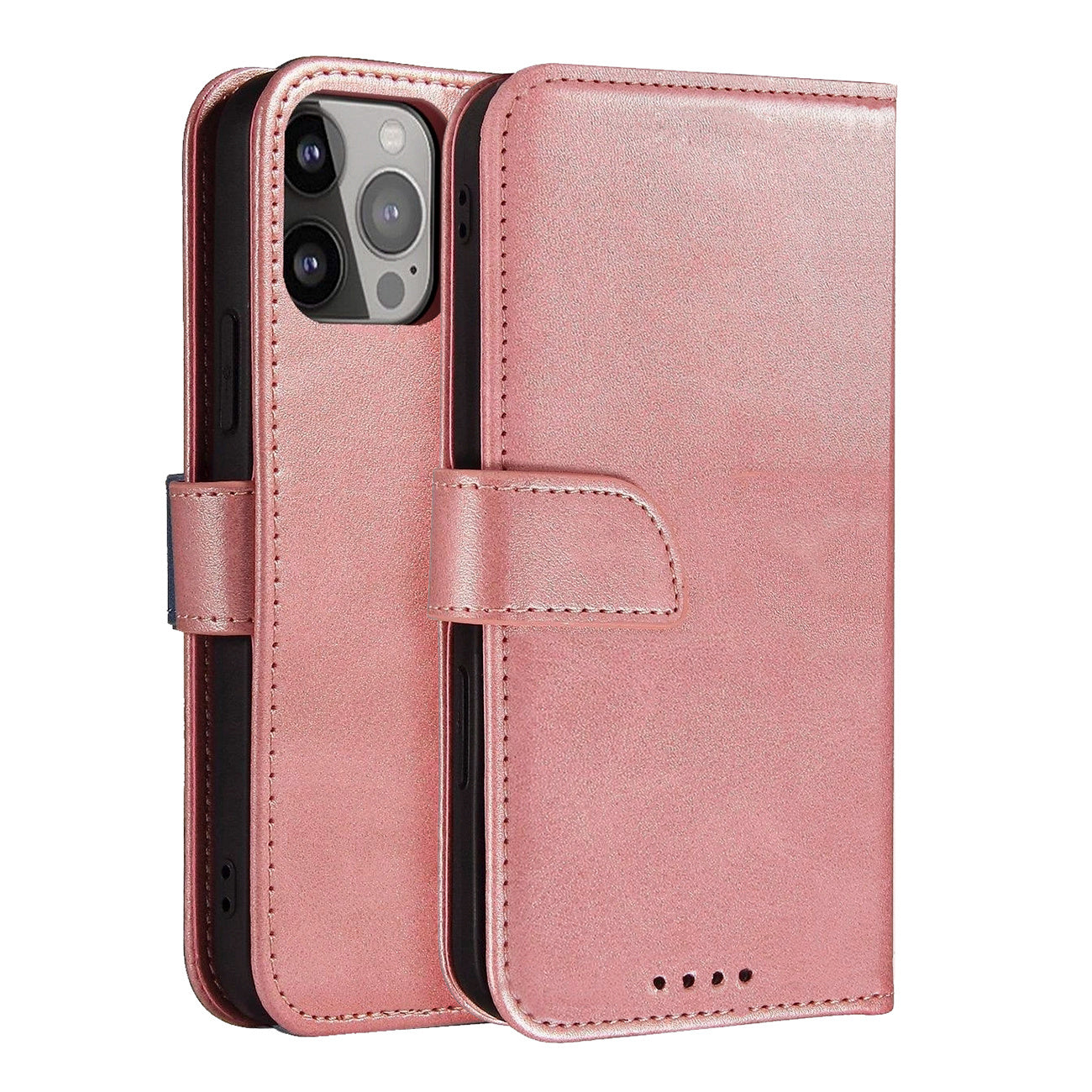 Eleganten ovitek etui iz umetnega usnja za Samsung A56, Rose Gold