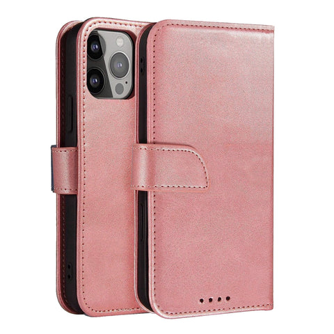 Eleganten ovitek etui iz umetnega usnja za Samsung A56, Rose Gold