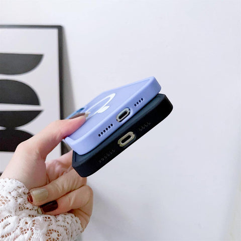 Hibridni MagSafe ovitek za iPhone 15 Plus, Črn