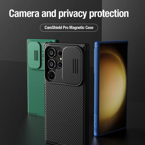 Nillkin CamShield Pro ovitek za Samsung S24 Ultra, Moder