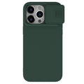 Nillkin CamShield Silky MagSafe ovitek za iPhone 15 Pro, Foggy Green