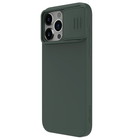 Nillkin CamShield Silky MagSafe ovitek za iPhone 15 Pro Max, Foggy Green