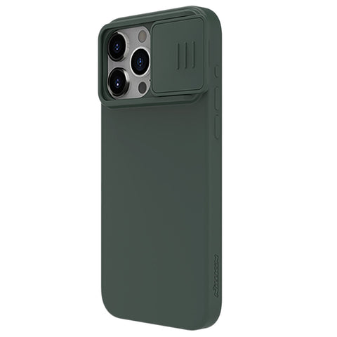 Nillkin CamShield Silky MagSafe ovitek za iPhone 15 Pro, Foggy Green
