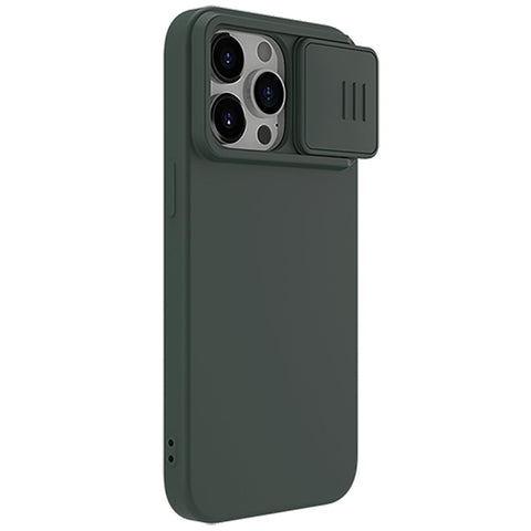 Nillkin CamShield Silky MagSafe ovitek za iPhone 15 Pro, Foggy Green