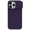 Nillkin CamShield Silky MagSafe ovitek za iPhone 15 Pro, Temno vijoličen