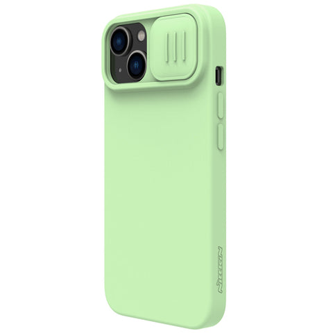 Nillkin CamShield Silky MagSafe ovitek za iPhone 15, Mint Green
