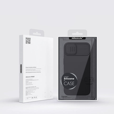 Nillkin CamShield Silky MagSafe ovitek za iPhone 14, Črn