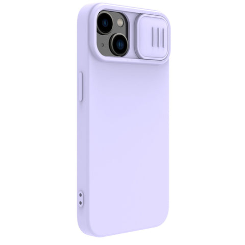 Nillkin CamShield Silky MagSafe ovitek za iPhone 14 Plus, Svetlo vijoličen