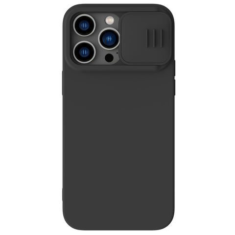 Nillkin CamShield Silky MagSafe ovitek za iPhone 14 Pro, Črn