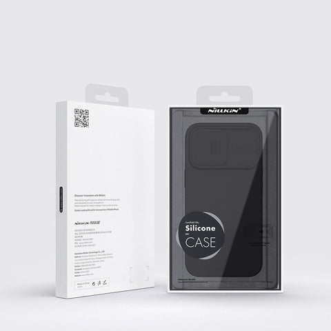 Nillkin CamShield Silky MagSafe ovitek za iPhone 14 Pro Max, Črn