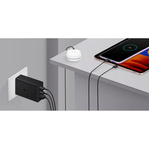 Stenski polnilec Samsung Trio 65W, 2×USB-C, 1×USB-A