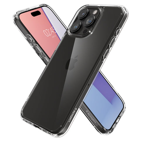 Spigen Crystal Hybrid ovitek za iPhone 15 Pro Max, Prozoren