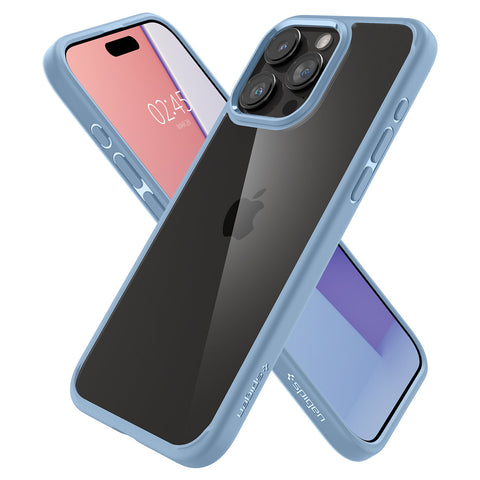 Spigen Crystal Hybrid ovitek za iPhone 15 Pro Max, Sierra Blue