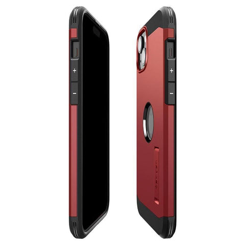 Spigen Tough Armor MagSafe ovitek za iPhone 15, Rdeč
