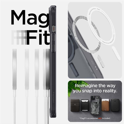 Spigen Ultra Hybrid Mag ovitek za iPhone 15, Dark Gray