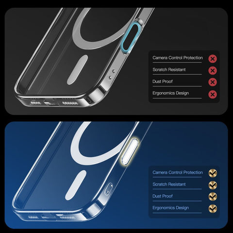 Tech-Protect FlexAir Hybrid MagSafe ovitek za iPhone 16 Pro, Prozoren