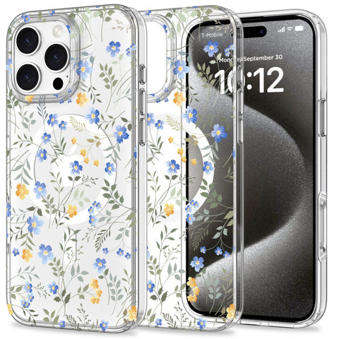 Tech-Protect MagMood MagSafe ovitek za iPhone 16 Pro, Spring Flowers