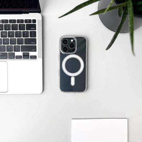 Hybrid MagSafe ovitek za Samsung A56, Prozoren