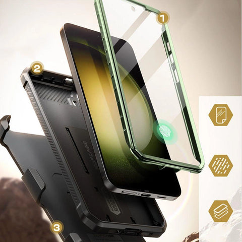 Supcase Unicorn Beetle Pro ovitek za Samsung S24, Dark Green
